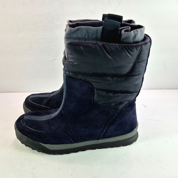 NWOT Lands' End Navy Blue Suede Insulated Commuter Winter Snow Boots 7.5 Women's - Picture 7 of 10